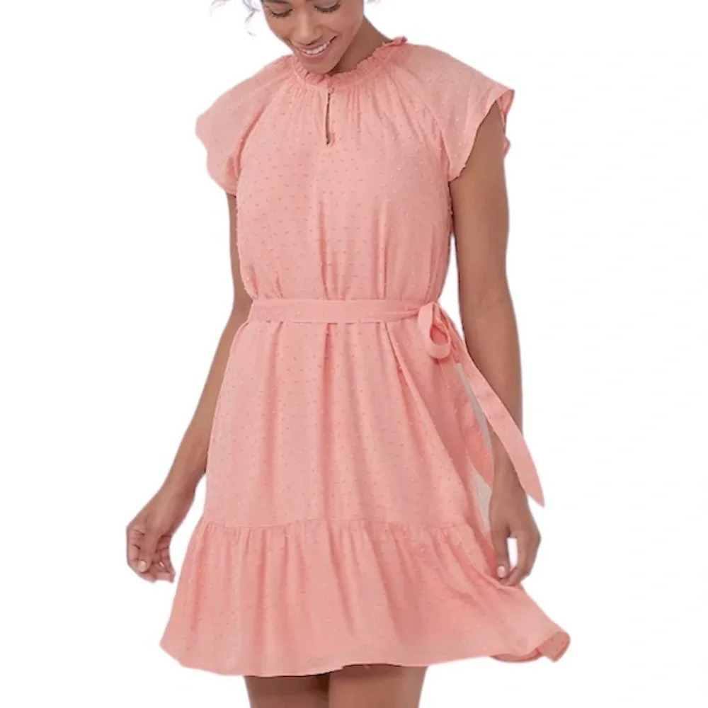Women's LC Lauren Conrad Keyhole Dress, Sugar Pink, Size XL - Picture 1 of 5